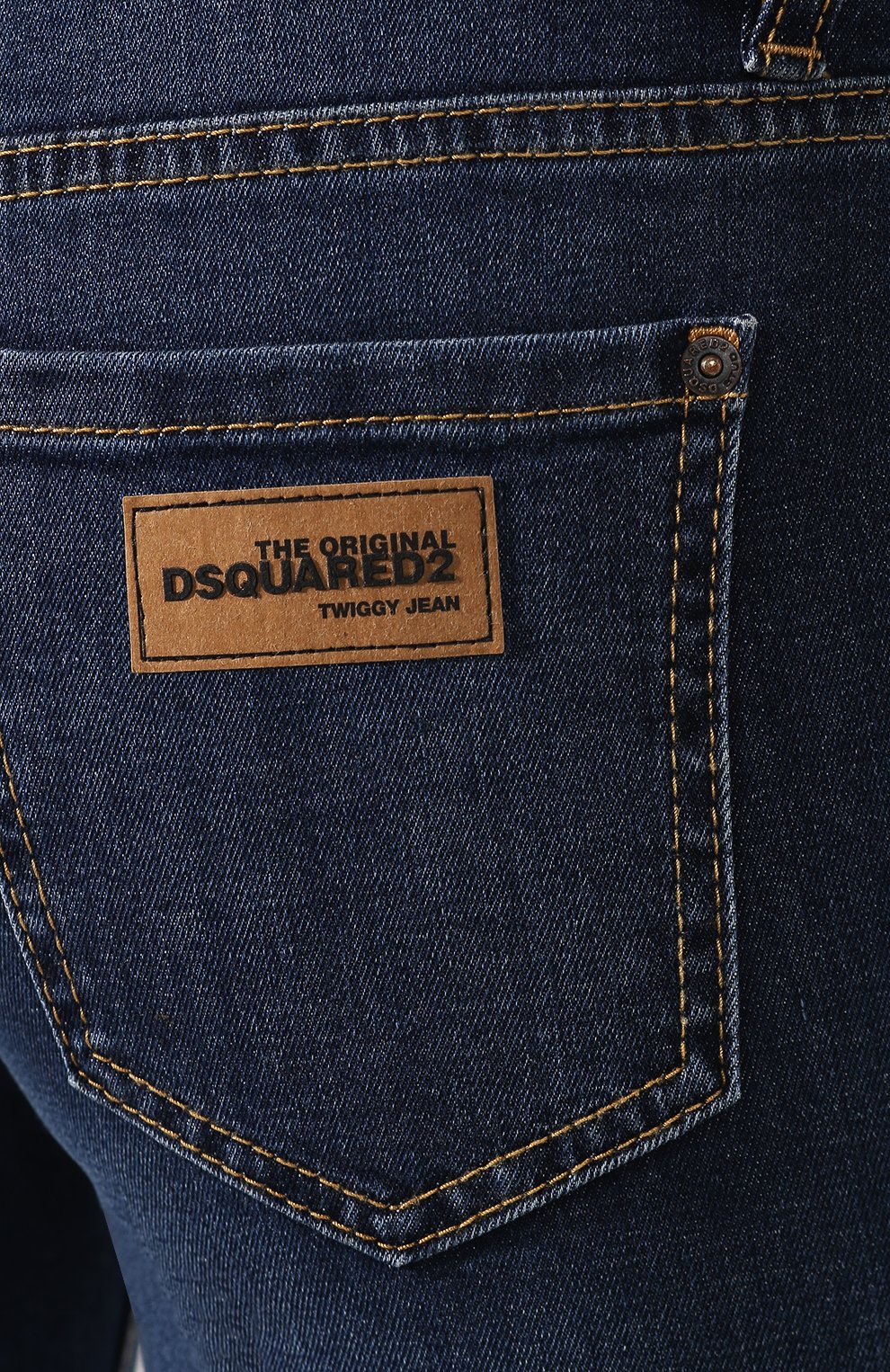 Джинсы DSQUARED2 синего цвета по цене 31150 руб., арт. S75LB0214/S30595, фото 5 Джинсы DSQUARED2, арт. S75LB0214/S30595, фото 5
