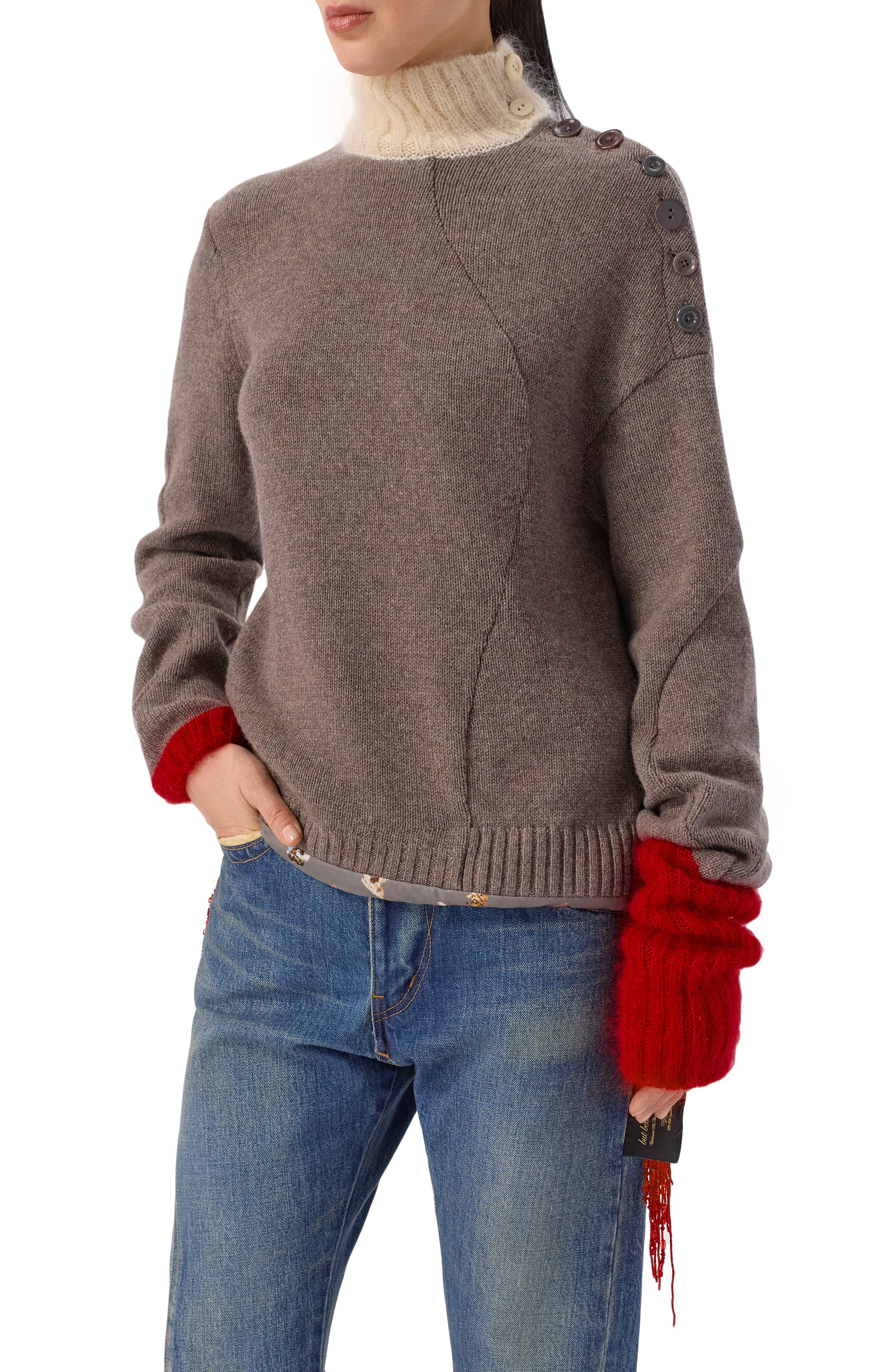 Свитер из кашемира и шерсти UNDERCOVER, арт. UC2E1905,  фото 3