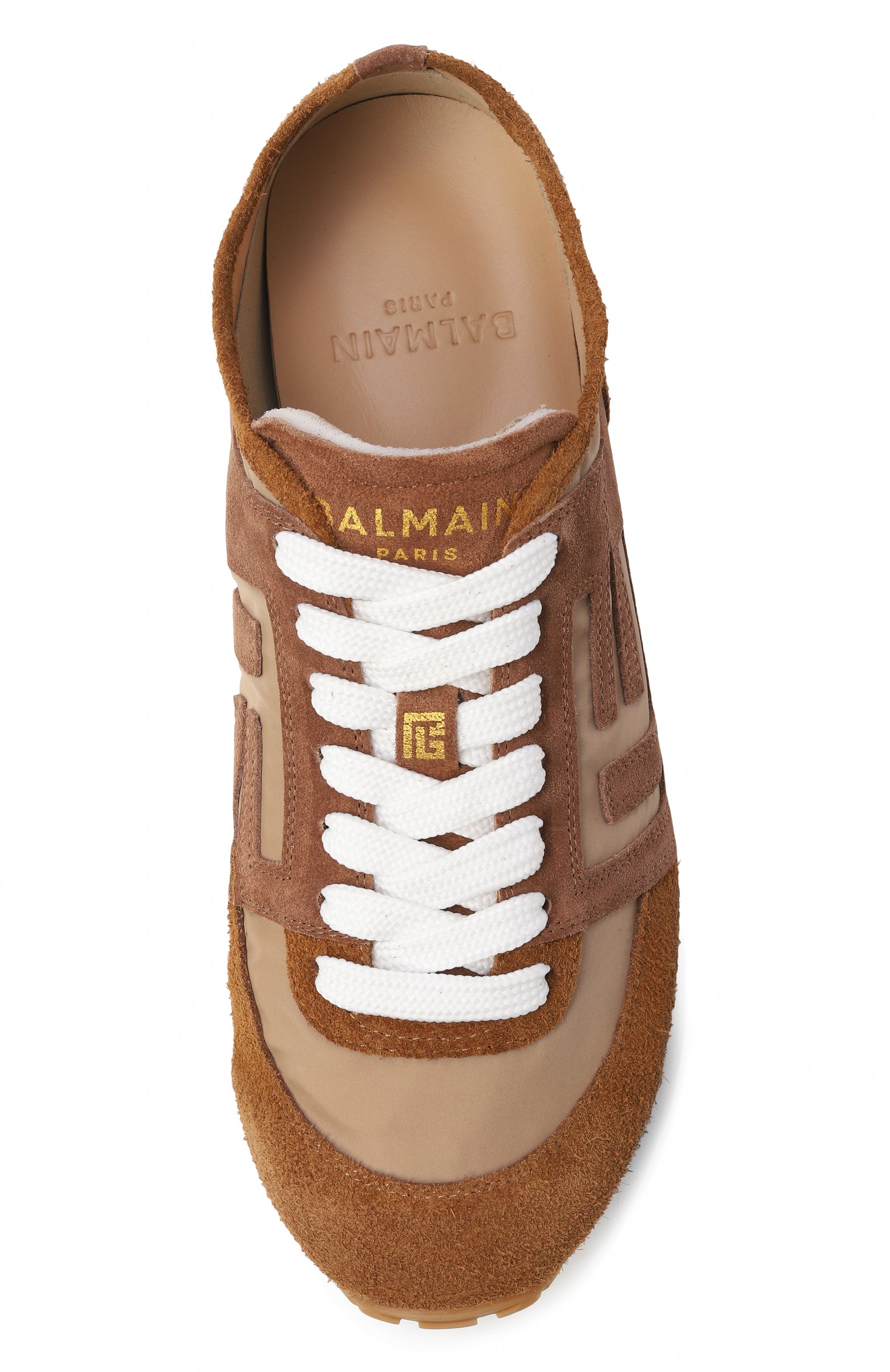 Кожаные кроссовки racer 45 BALMAIN, арт. GN1VI762/TYHC, фото 6