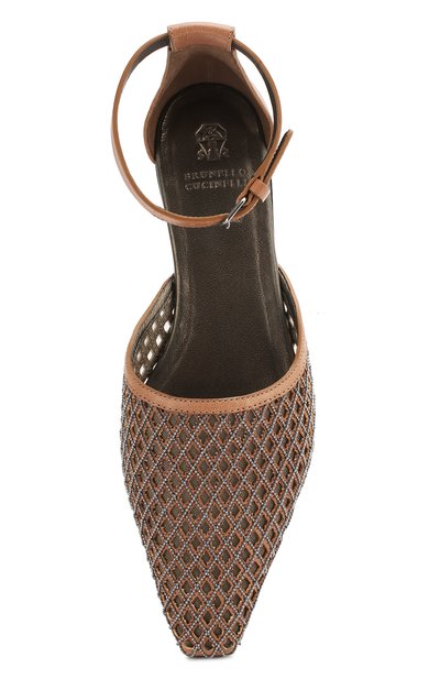 Кожаные балетки BRUNELLO CUCINELLI, арт. MZSLC1752, фото 5