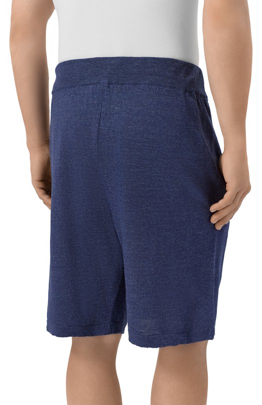 Шорты изо льна и шелка Andrea Campagna M5426-8088 Синий  M5426-8088 Фото 4