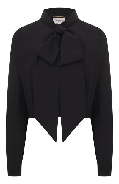 Женская шелковая блузка SAINT LAURENT, арт. 856831/Y100W