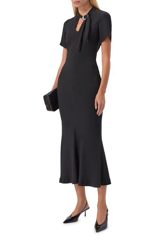 Платье из вискозы HUGO 50554051 Чёрный  50554051 Фото 2