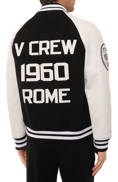 Комбинированный бомбер VALENTINO, арт. 2V3CIM17912 0NA, фото 4