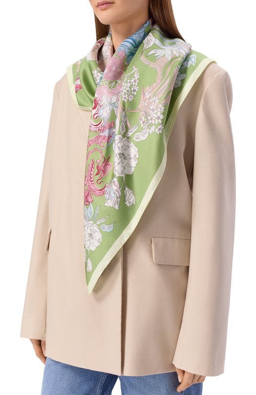 Шелковый платок Parfume Radical Chic 700023.07.02 Зелёный  700023.07.02 Фото 2