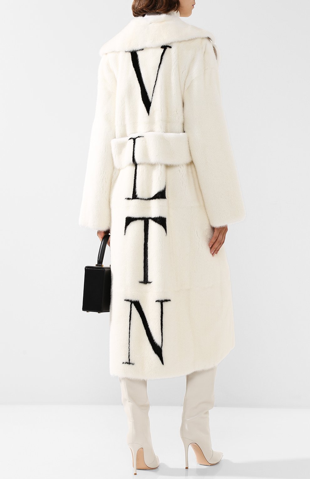 Шуба с накладными карманами и логотипом бренда на спине VALENTINO, арт. QF3FA5851CF, фото 2