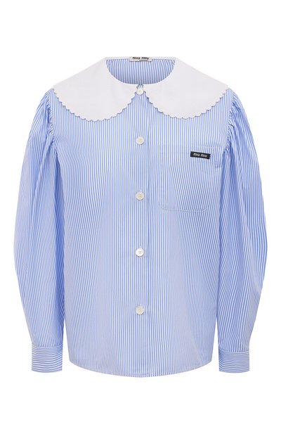 Хлопковая блузка MIU MIU, арт. MK1539-Z58-F0076, фото 1