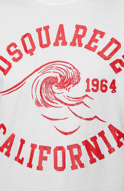 Хлопковая футболка DSQUARED2, арт. S74GD1087/S23009, фото 5