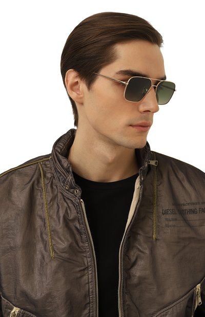 Солнцезащитные очки CHIMI зеленого цвета по цене 21950 руб., арт. AVIAT0R STEEL GREEN, фото 3 Солнцезащитные очки CHIMI, арт. AVIAT0R STEEL GREEN, фото 3