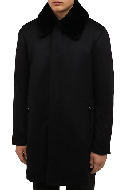 Кашемировое пальто с воротником из бобра ZILLI, арт. MAW-TIMBU-03001/0001, фото 3