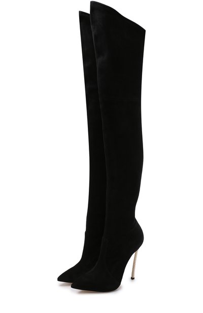 Замшевые ботфорты на шпильке blade CASADEI, арт. 1T808E120DPECT000, фото 1