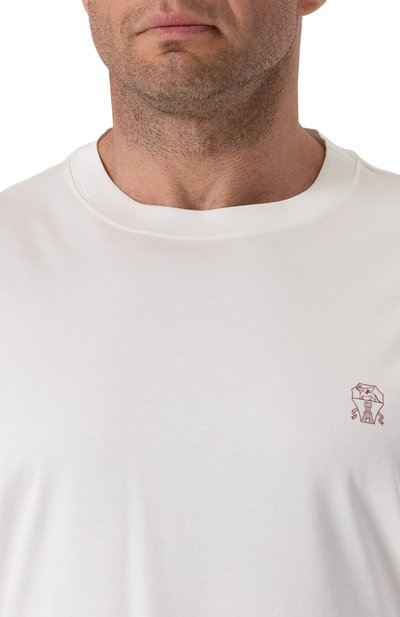 Хлопковая футболка BRUNELLO CUCINELLI, арт. M0B138440W, фото 5