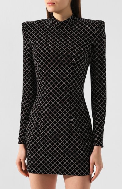 Платье из смеси вискозы и шелка BALMAIN, арт. SF16647/V070, фото 3