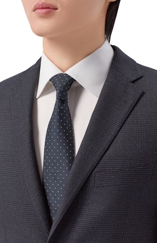 Шелковый галстук BOSS 50562064 Синий  50562064 Фото 2