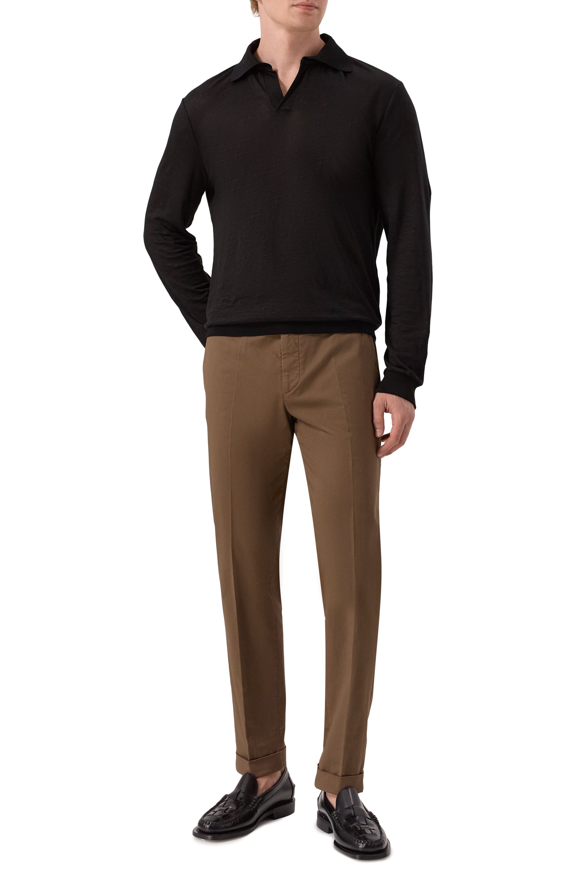 Льняное поло GIORGIO ARMANI, арт. GM001995/TE11335, фото 2