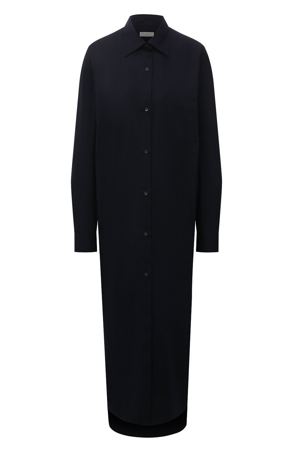 Хлопковое платье DRIES VAN NOTEN синего цвета по цене 54950 руб., арт. 212-011028-3013, фото 1 Хлопковое платье DRIES VAN NOTEN, арт. 212-011028-3013, фото 1