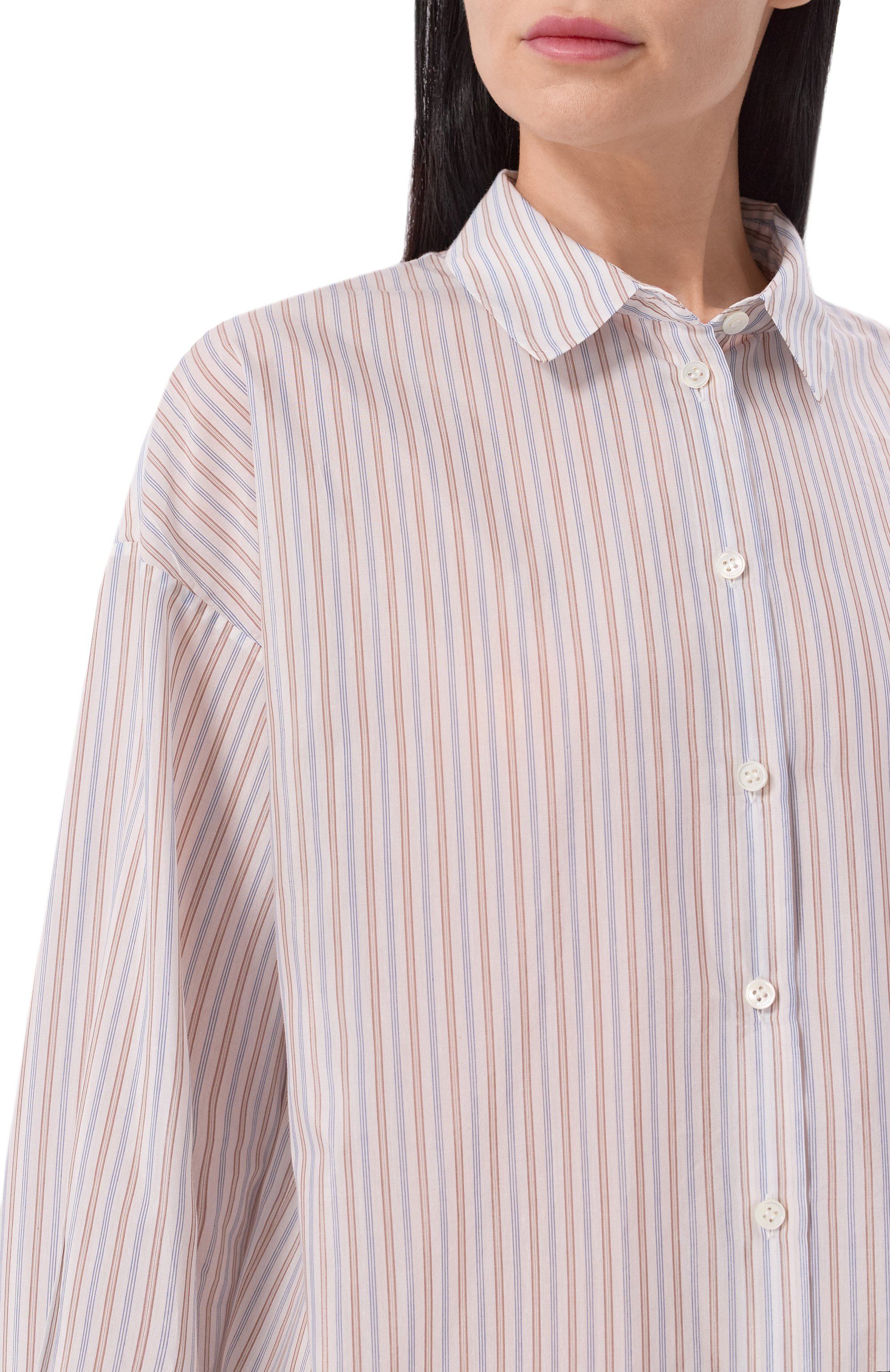 Рубашка из хлопка и шелка 12 STOREEZ, арт. 137133, фото 5