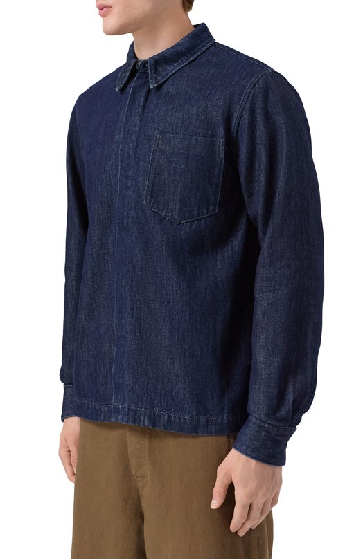 Джинсовая рубашка Dries Van Noten 020725-2381-507 Синий  020725-2381-507 Фото 3
