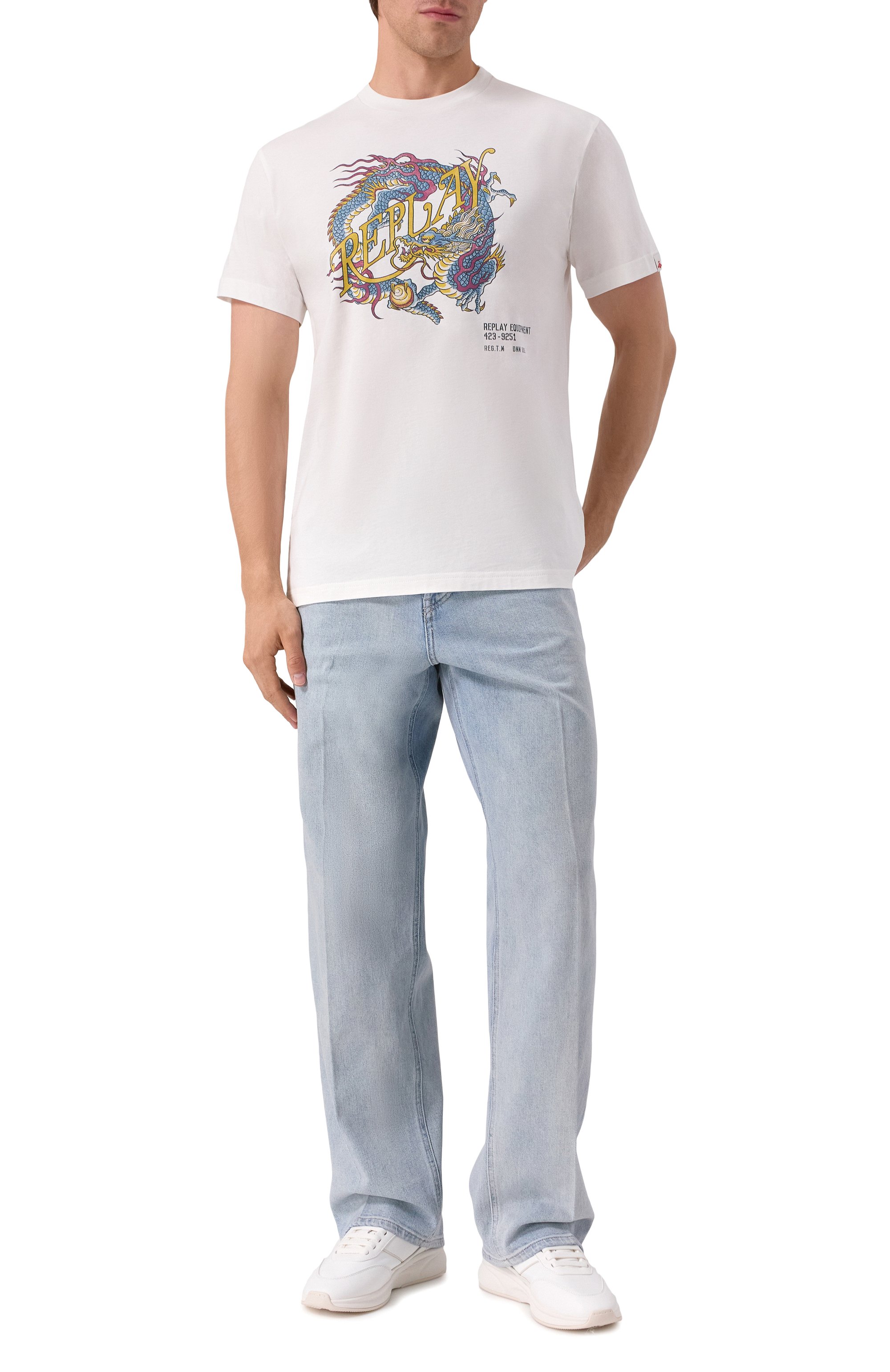 Хлопковая футболка REPLAY, арт. M3207 .000.2660, фото 2