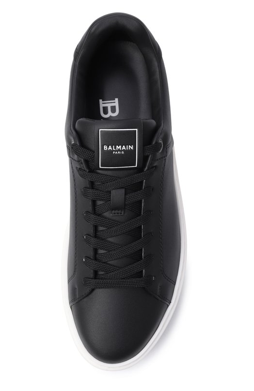 Кожаные кеды B-Court Balmain GN1VI690/LVTR Чёрный  GN1VI690/LVTR Фото 6
