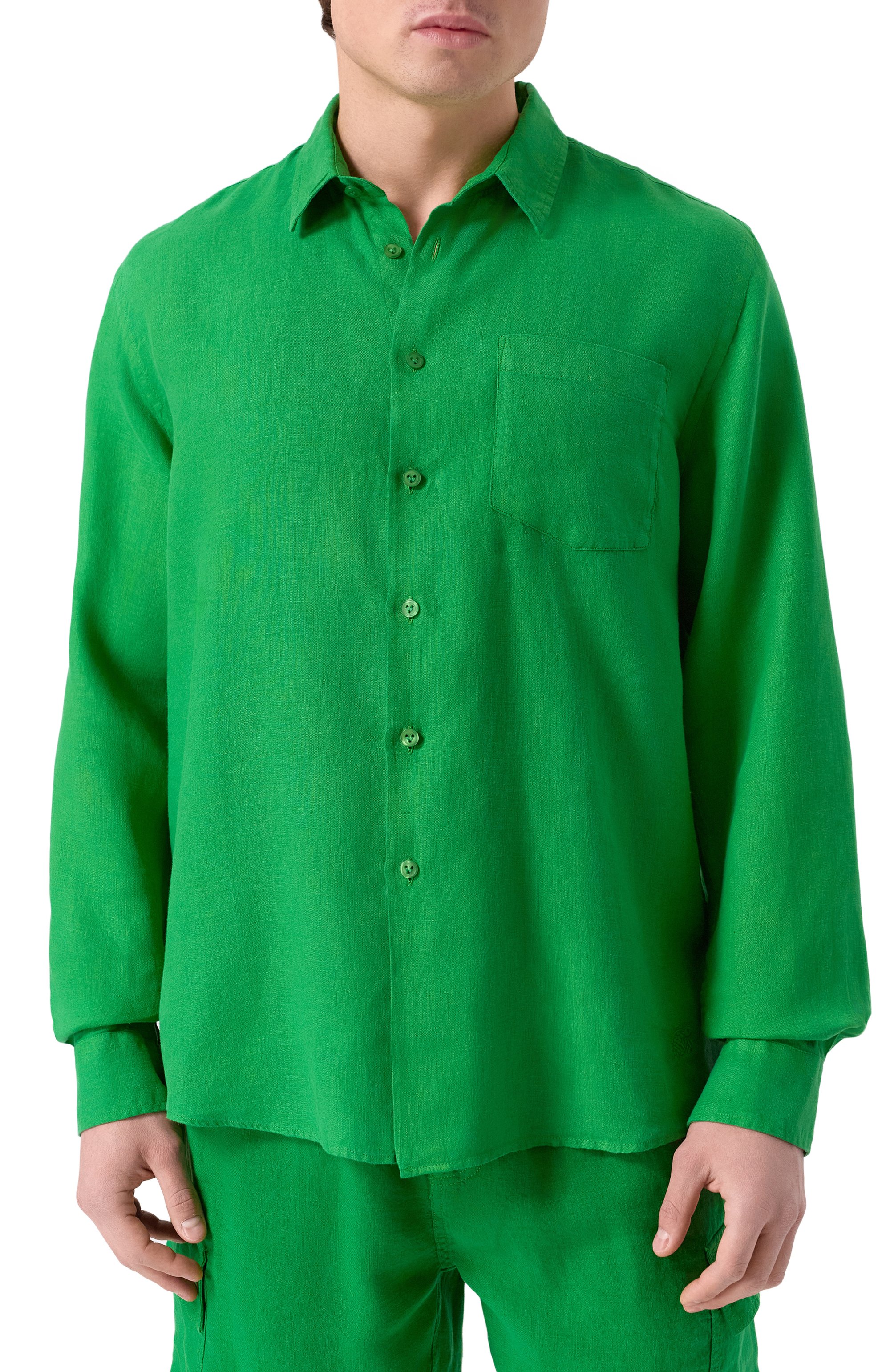 Льняная рубашка VILEBREQUIN, арт. CAR0UBIS/H9U10, фото 3