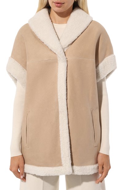 Жилет из овчины MANZONI24, арт. 24M1419-S25/, фото 3