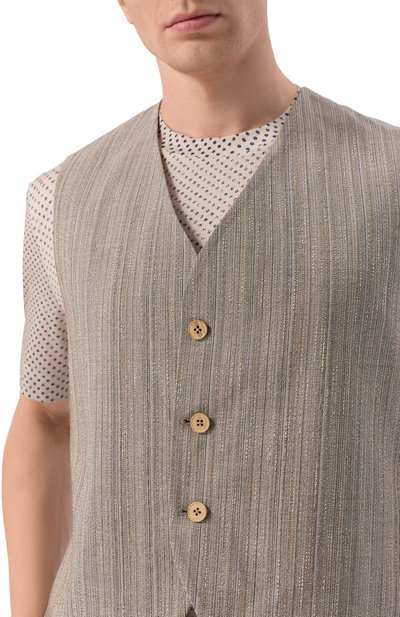 Жилет из шерсти и хлопка EMPORIO ARMANI, арт. EM005622/TE20603, фото 5