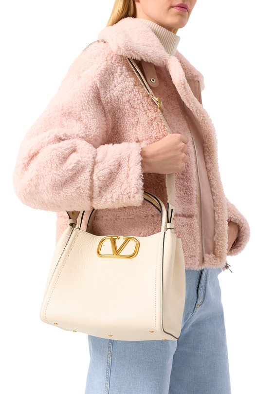 Сумка Alltime medium Valentino 5W0B0Q18/IMZ Кремовый  5W0B0Q18/IMZ Фото 2