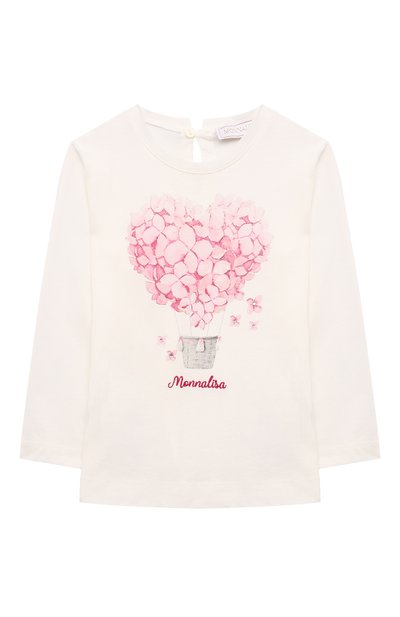 Хлопковый лонгслив MONNALISA, арт. 39D600
