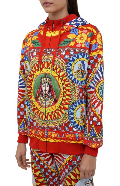 Хлопковый кардиган DOLCE & GABBANA разноцветного цвета по цене 105000 руб., арт. F9I40T/FI76H, фото 3 Хлопковый кардиган DOLCE & GABBANA, арт. F9I40T/FI76H, фото 3