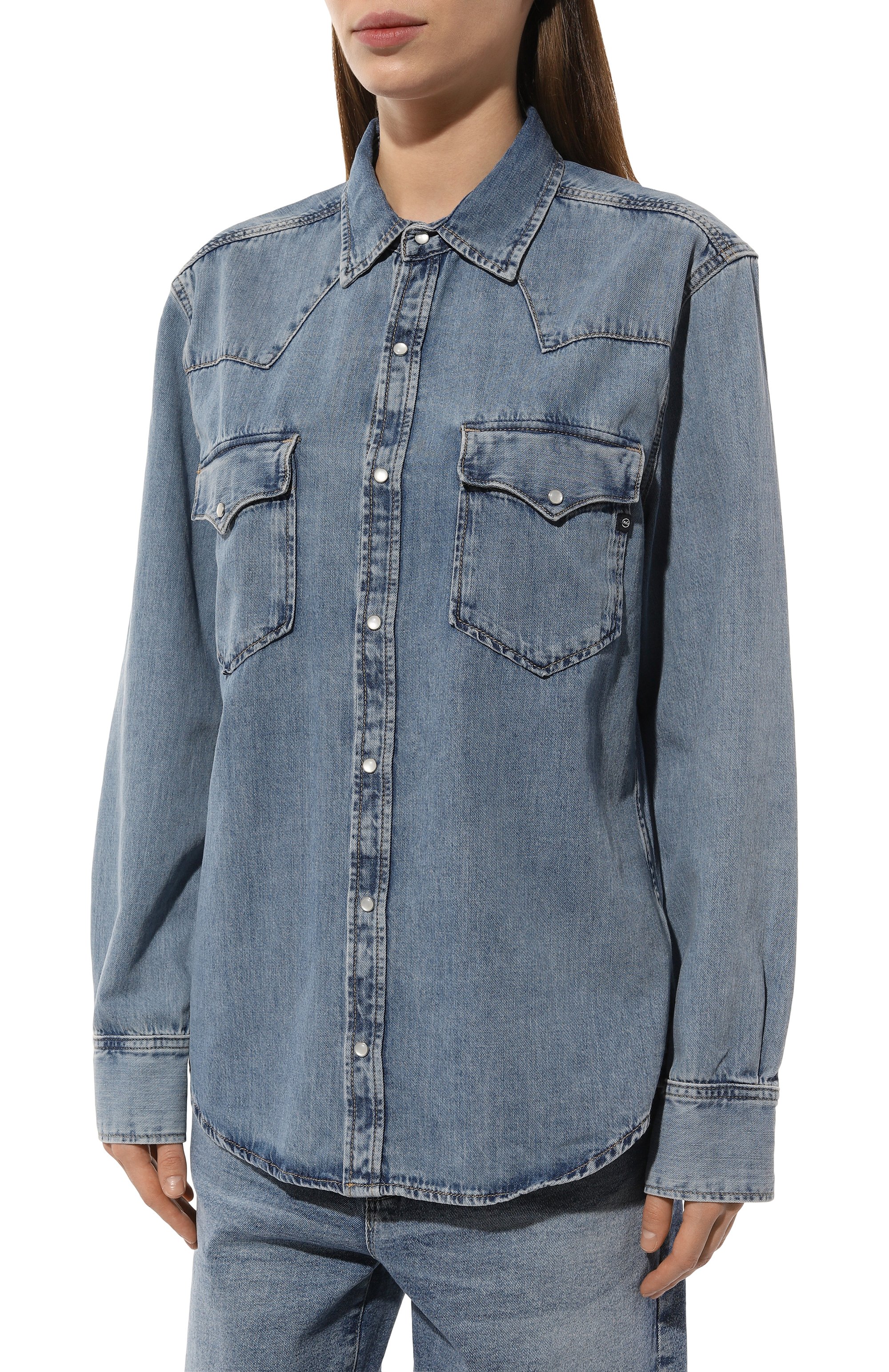 Джинсовая рубашка AG ADRIANO GOLDSCHMIED, арт. W0055-068, фото 3