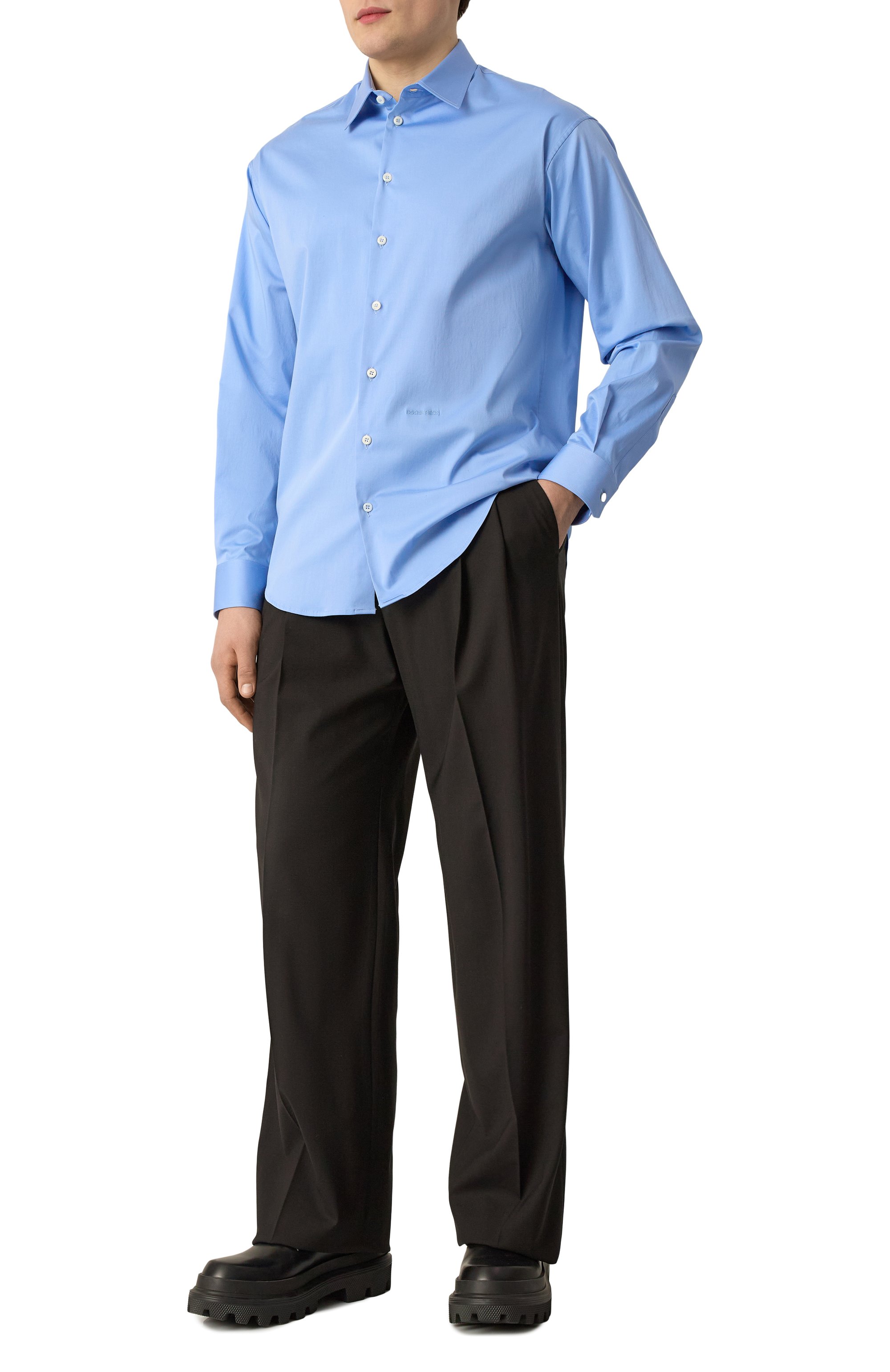 Хлопковая рубашка DSQUARED2, арт. S74DM0894/D35200, фото 2