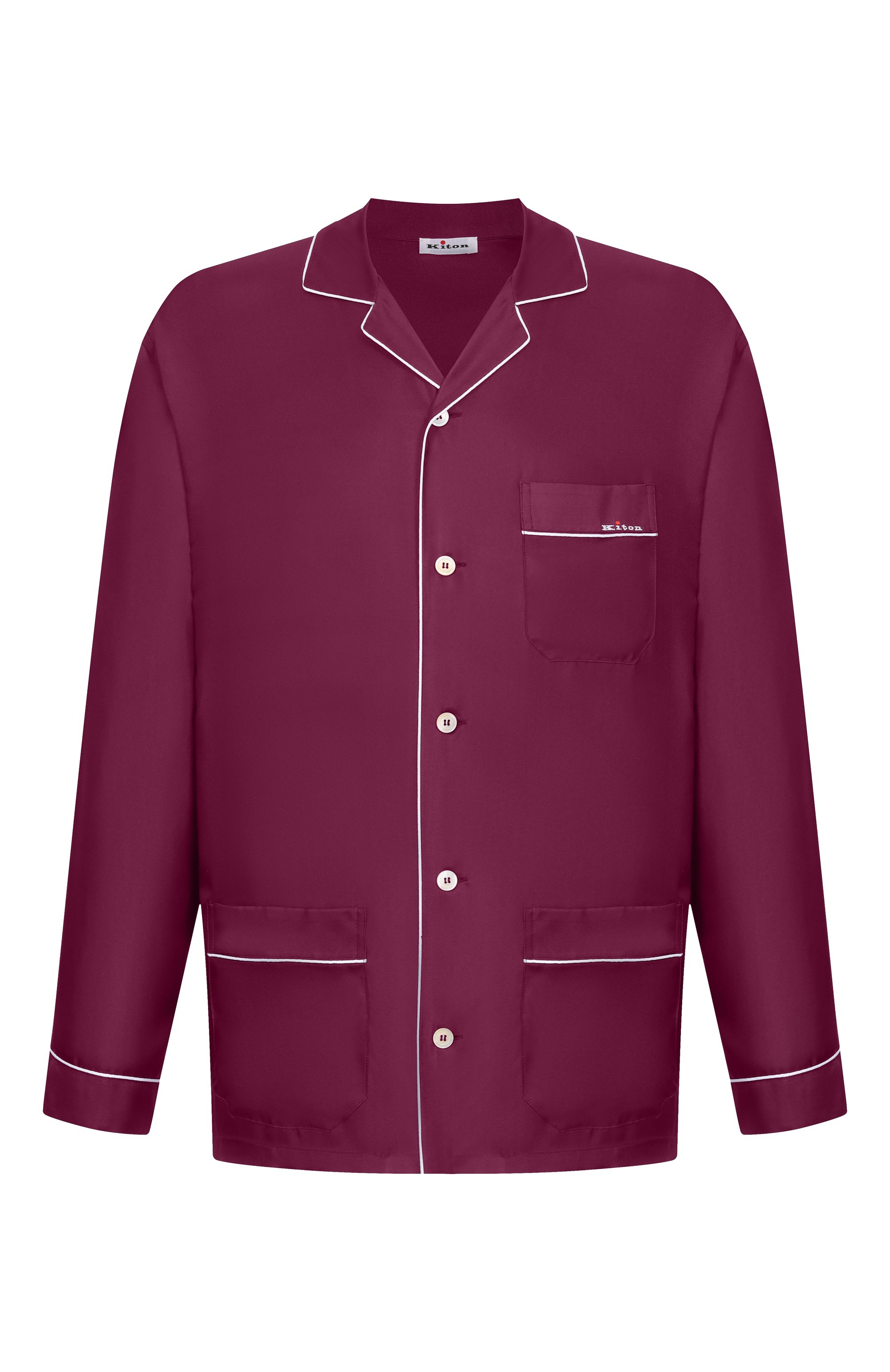 Шелковая рубашка KITON, арт. UNWM011K0761H, фото 1