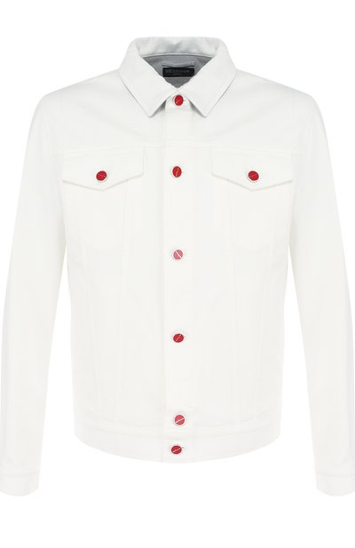 Джинсовая куртка на пуговицах KITON, арт. UW0374V08P1403002, фото 1