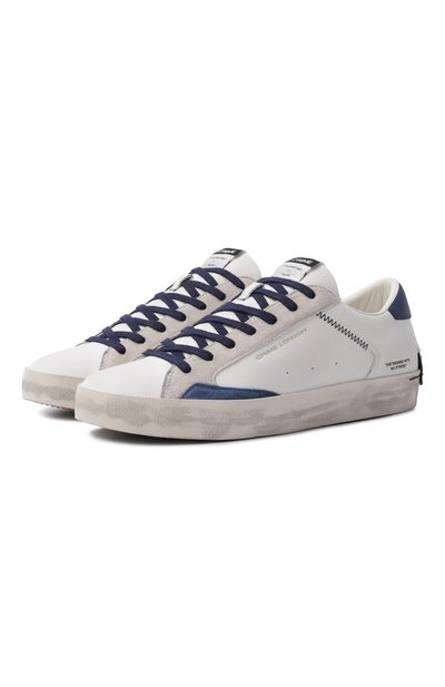 Мужские кожаные кеды distressed CRIME LONDON, арт. 19003PP8