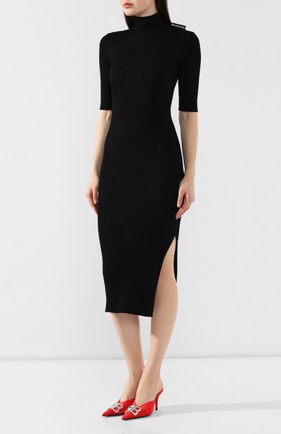 Платье-миди BALENCIAGA черного цвета по цене 78500 руб., арт. 576314/T5112, фото 3 Платье-миди BALENCIAGA, арт. 576314/T5112, фото 3