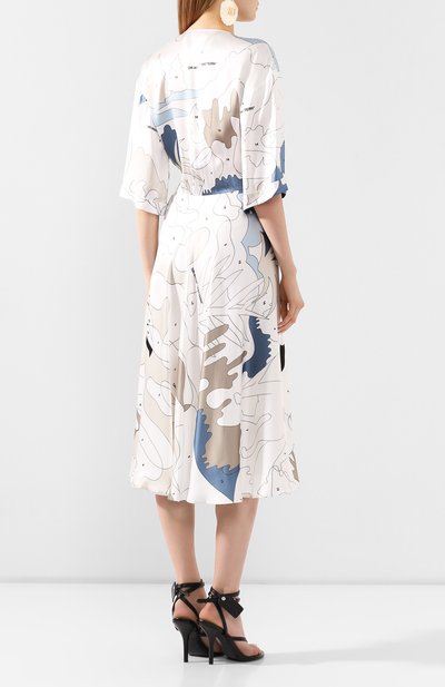 Платье из вискозы OFF-WHITE разноцветного цвета по цене 99500 руб., арт. 0WDB219S20FAB0020106, фото 4 Платье из вискозы OFF-WHITE, арт. 0WDB219S20FAB0020106, фото 4