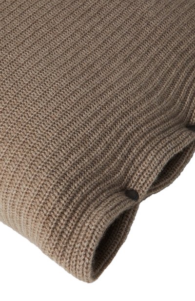 Большая подушка с наволочкой из кашемира BRUNELLO CUCINELLI коричневого цвета по цене 122500 руб., арт. ML1205D02, фото 3 Большая подушка с наволочкой из кашемира BRUNELLO CUCINELLI, арт. ML1205D02, фото 3