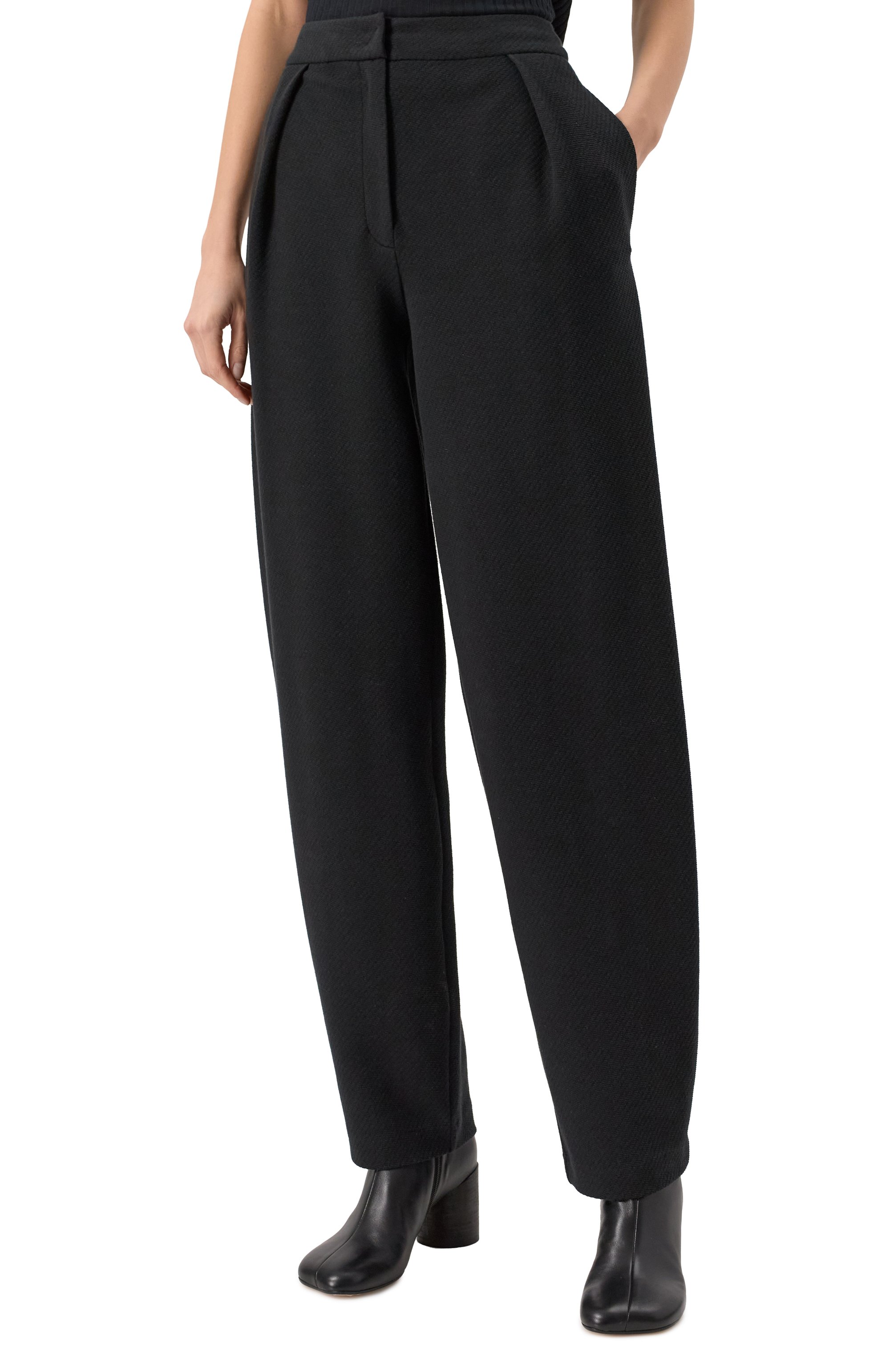 Брюки EMPORIO ARMANI черного цвета по цене 43950 руб., арт. EW000681/AF12421, фото 3 Брюки EMPORIO ARMANI, арт. EW000681/AF12421, фото 3