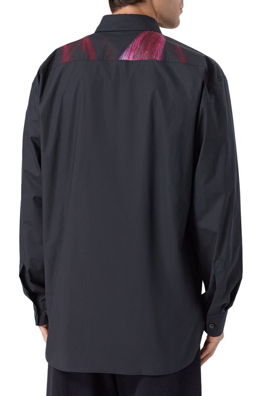 Хлопковая рубашка Dries Van Noten 020732-2007-900 Серый  020732-2007-900 Фото 4