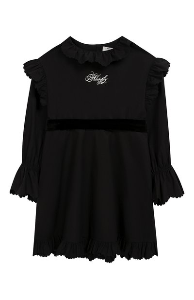 Хлопковое платье с поясом PHILOSOPHY DI LORENZO SERAFINI KIDS, арт. PJAB43/CA241/UH015/L-XL, фото 1