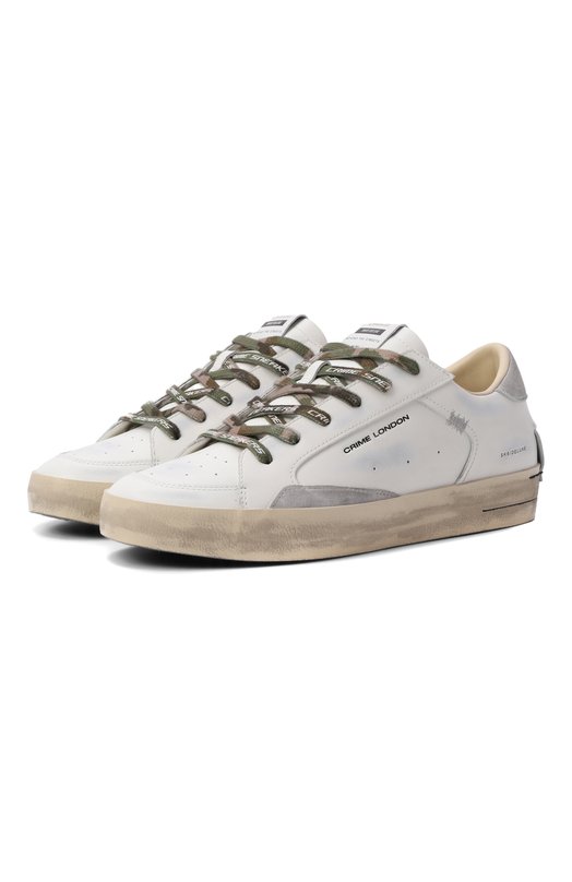 Кожаные кеды Sk8 Deluxe Crime London 19108PP8 Белый 19108PP8