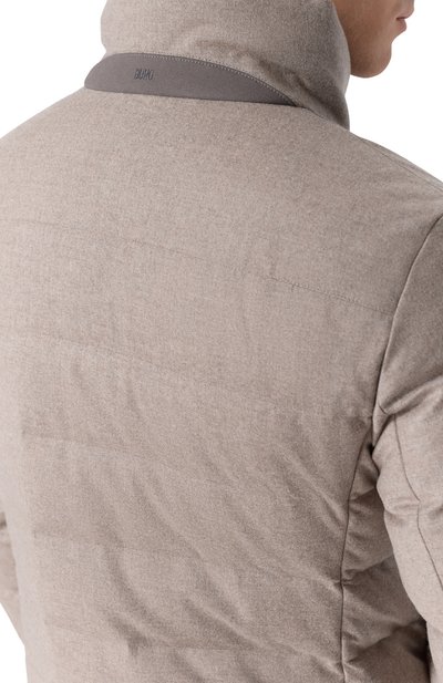 Пуховая куртка из шерсти и кашемира DUNO, арт. GREY/LEVIC0, фото 5