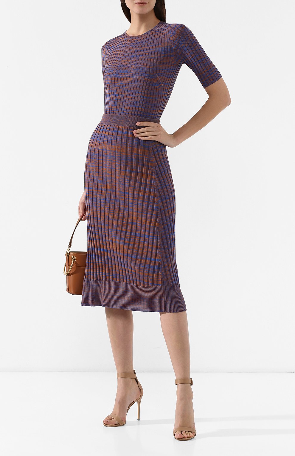 Хлопковая юбка JIL SANDER NAVY, арт. JNWM7573C/JMY2401D, фото 2