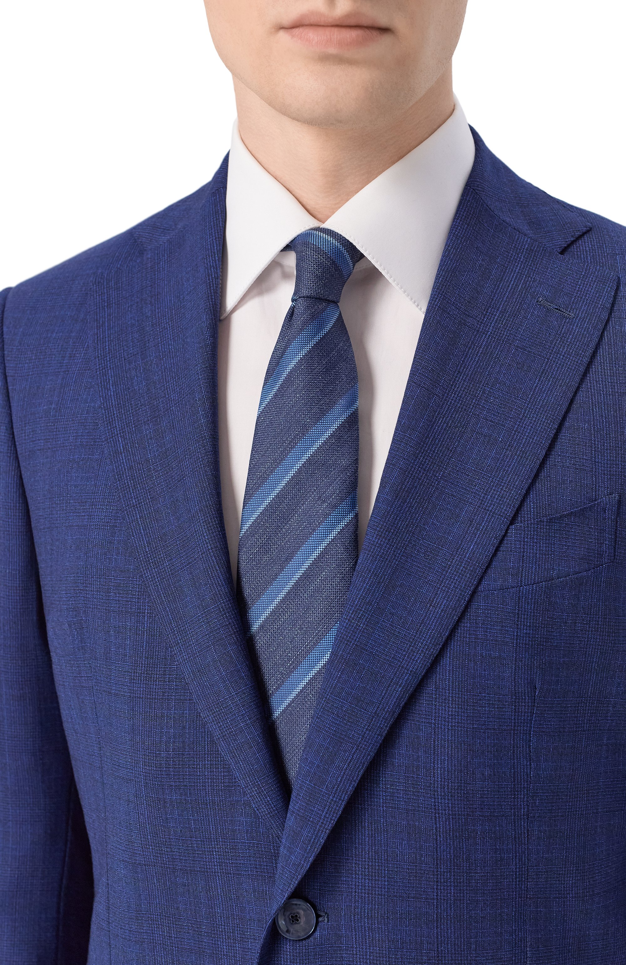 Галстук из шелка и льна ZILLI, арт. CRAV02M0617VD0R00, фото 2