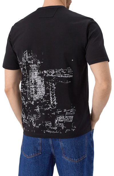 Хлопковая футболка C.P. COMPANY, арт. 18CLTS044A006370W, фото 4