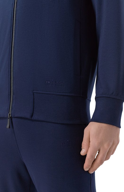 Толстовка из вискозы Kiton UMM0748 Синий  UMM0748 Фото 5