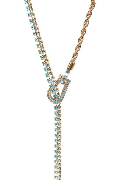 Колье CRYSTALLINE JEWELLERY голубого цвета по цене 15840 руб., арт. 587T, фото 3 Колье CRYSTALLINE JEWELLERY, арт. 587T, фото 3