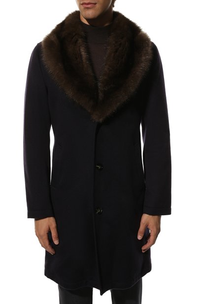 Кашемировое пальто с подкладкой из кролика и соболя KITON, арт. UW0618MV03S28, фото 3