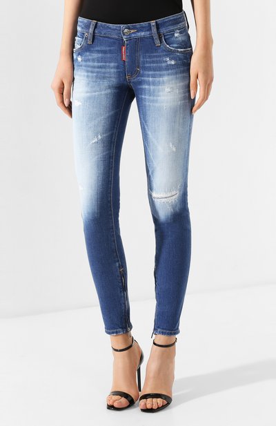 Джинсы DSQUARED2 синего цвета по цене 59950 руб., арт. S75LB0280/S30663, фото 3 Джинсы DSQUARED2, арт. S75LB0280/S30663, фото 3